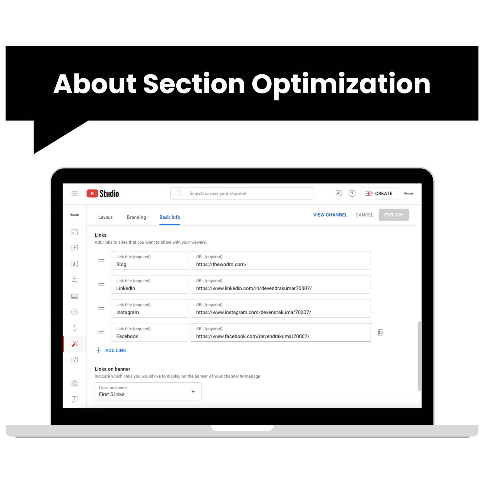 About Section Optimization