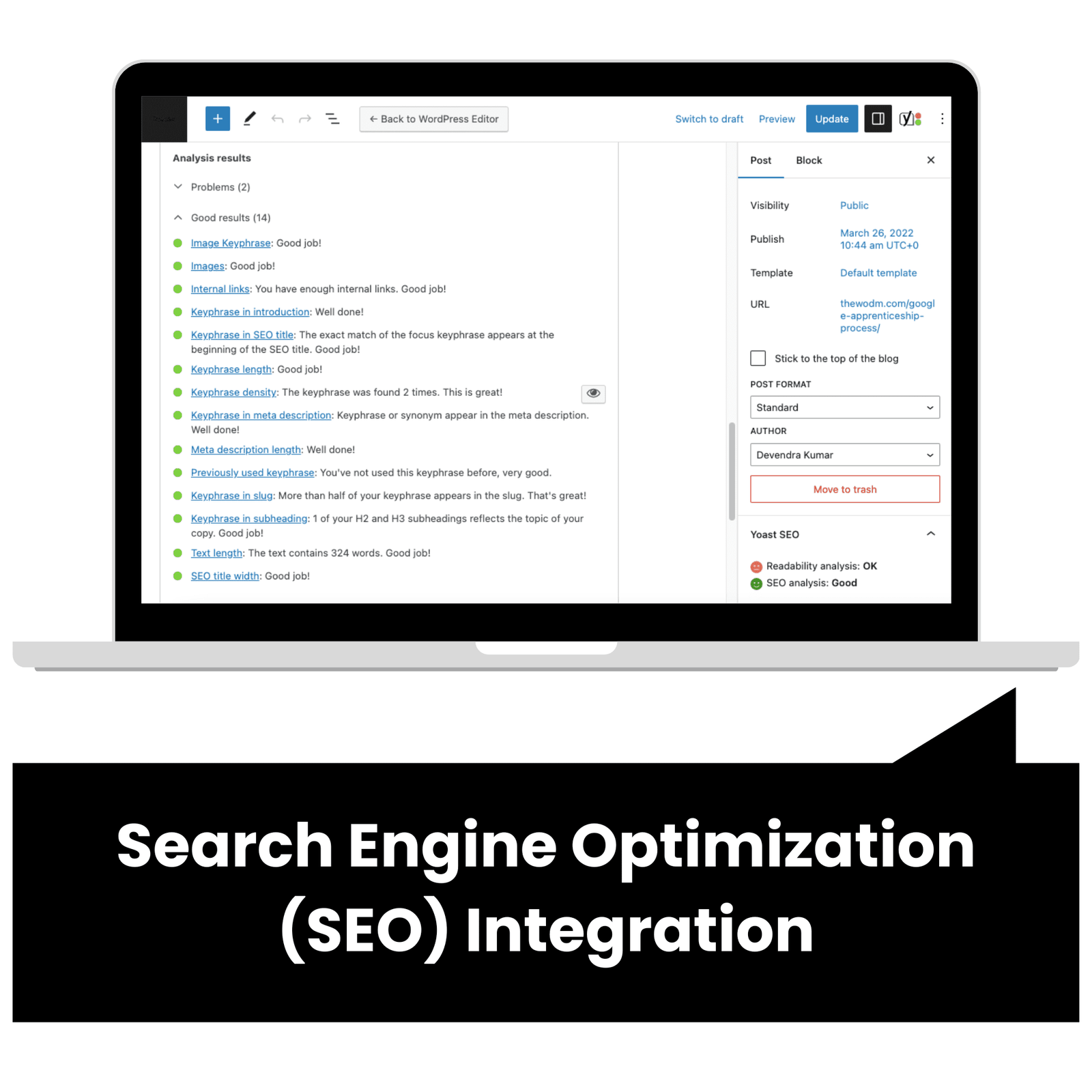 Search Engine Optimization (SEO) Integration