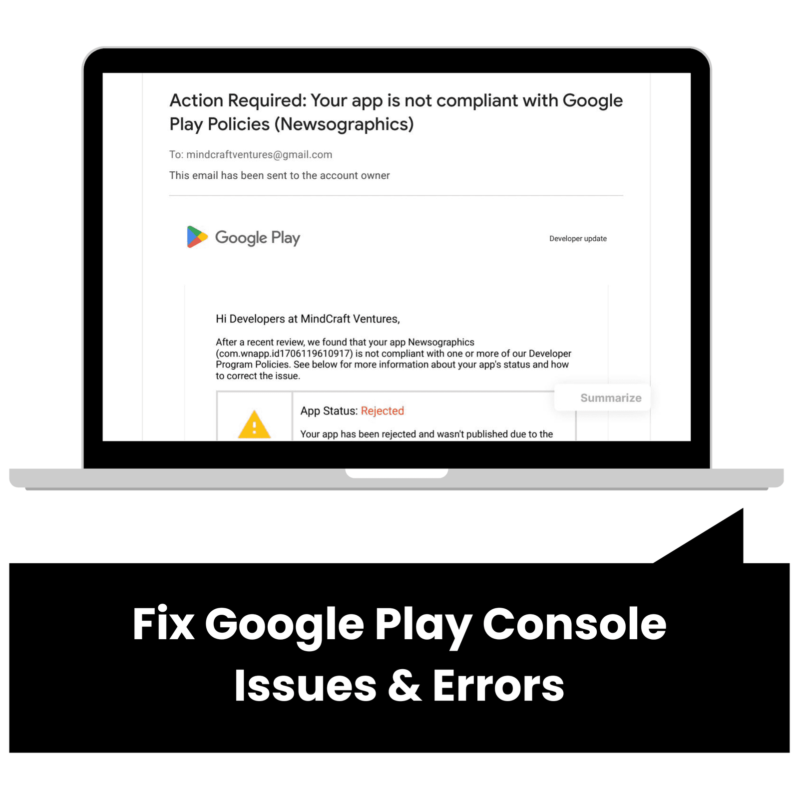 Fix Google Play Console Issues & Errors