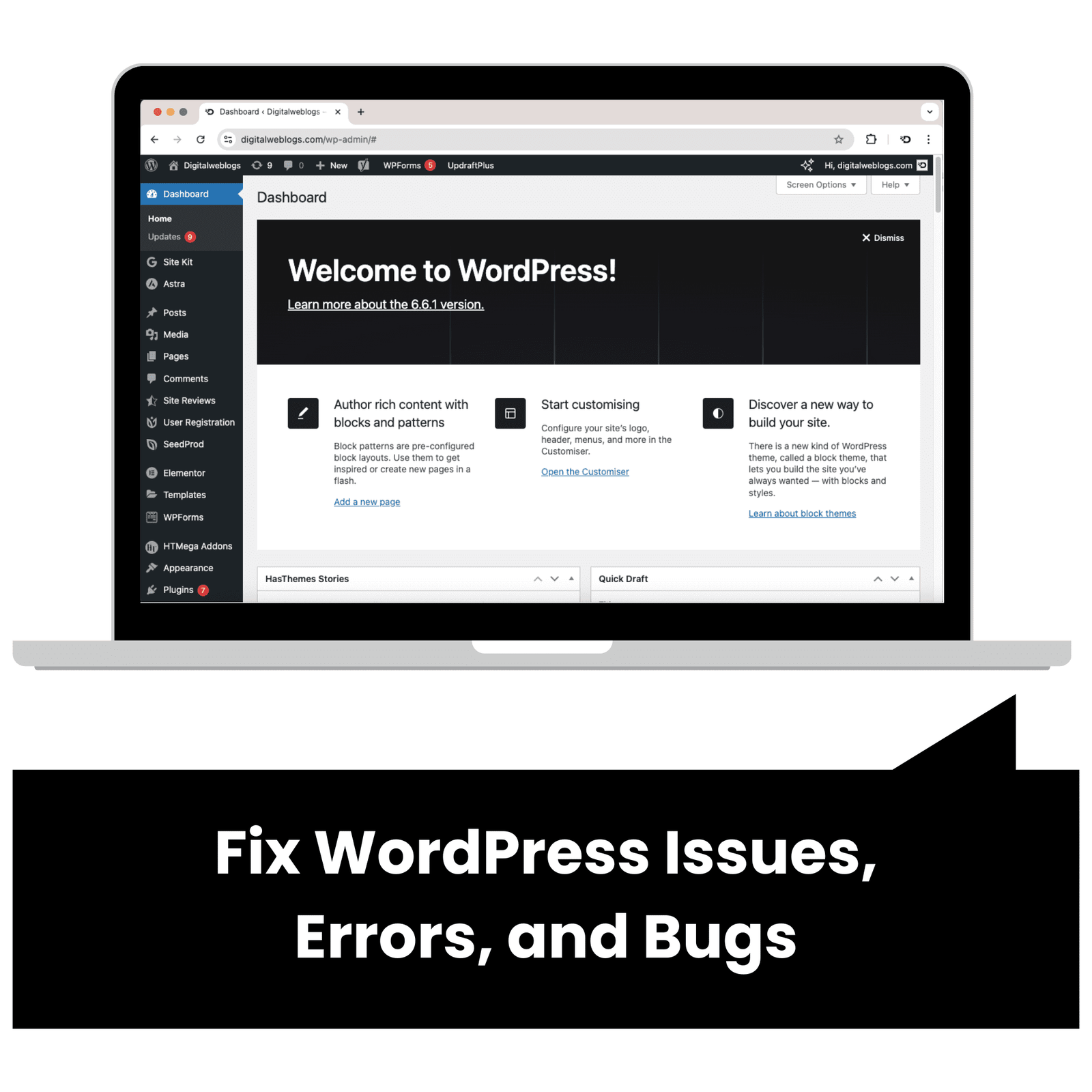 Fix WordPress Issues, Errors, and Bugs